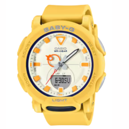 Casio Baby-G BGA-310RP-9ADR Yellow Resin Band Women Sports Watch 
